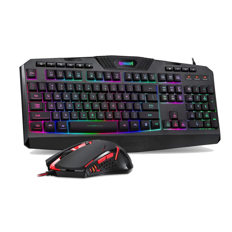 Redragon Wired RGB Gaming Keyboard and Mouse Combo