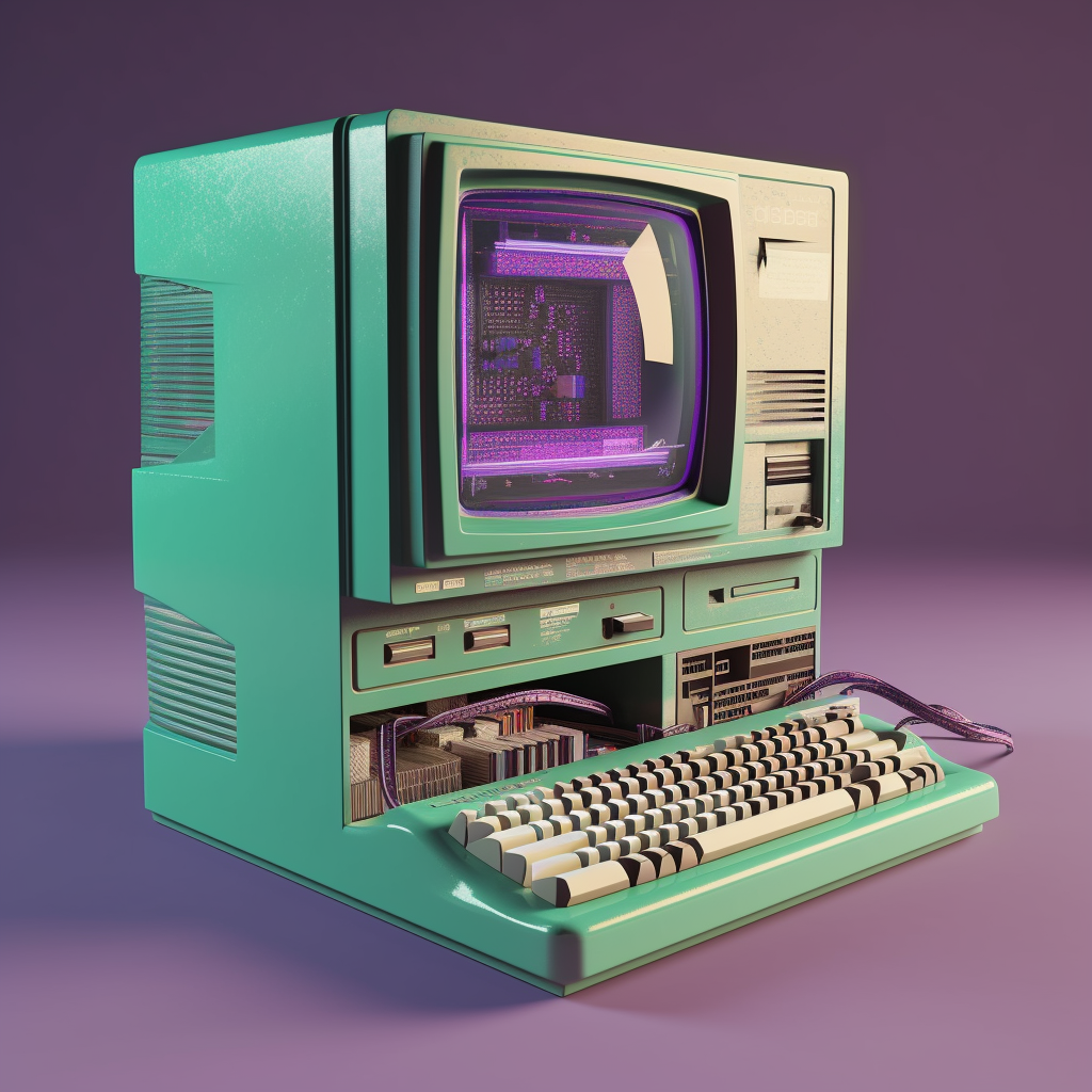 Image of a vintage PC
