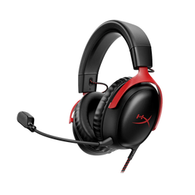 HyperX Cloud III Wired Gaming Headset - Black/Red