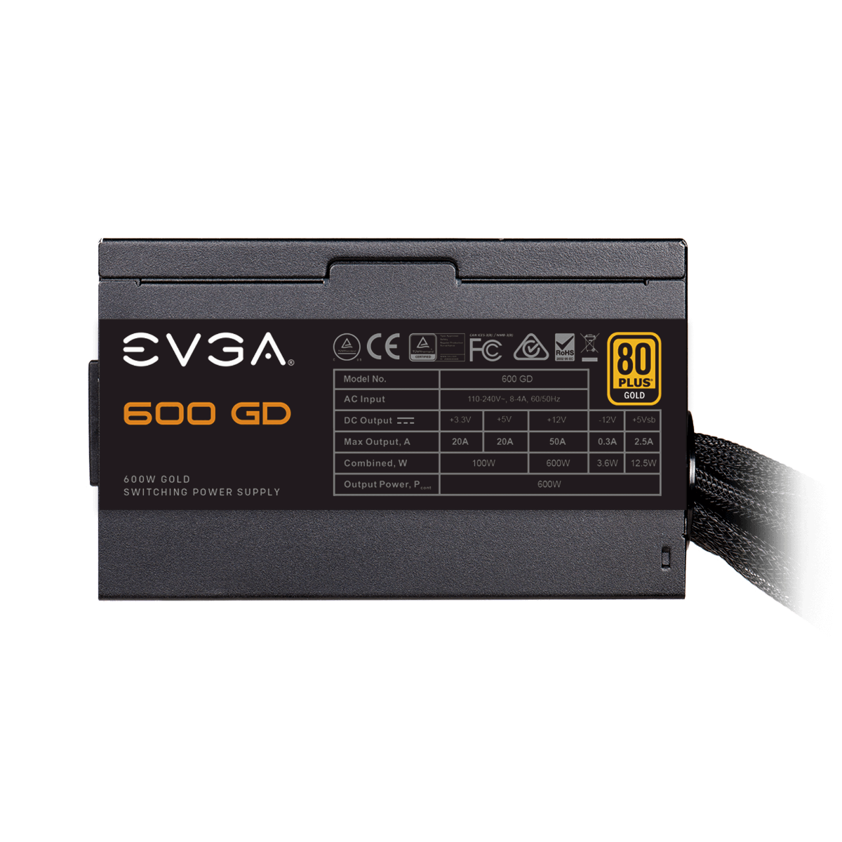 600W Power Supply (EVGA/MSI/Thermaltake)