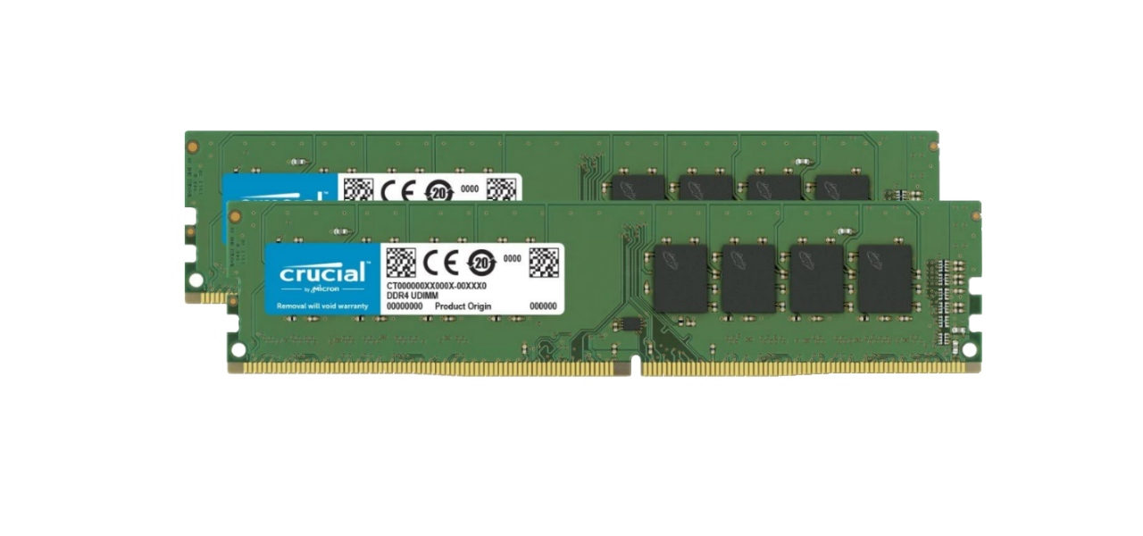 32GB (2 x 16GB) Crucial DDR4 3200