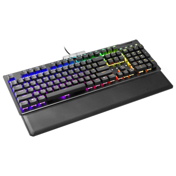 EVGA Z15 RGB Gaming Keyboard Mechanical Kailh Speed Bronze Switches (Clicky)